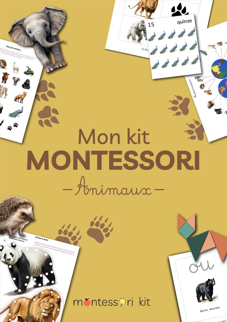 activite montessori pour enfants theme animaux